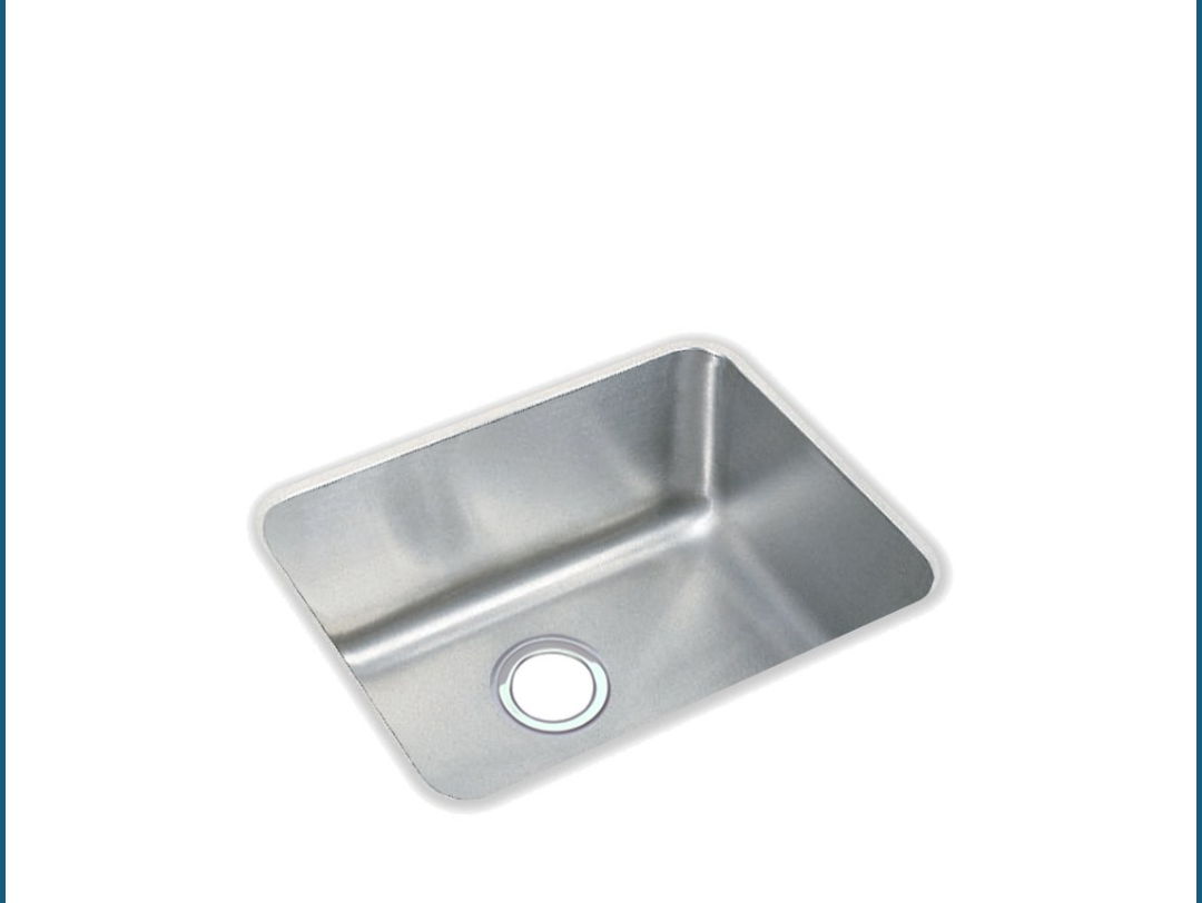 Elkay ELUH1814 Lustertone 20-1/2" Undermount Basin Stainless Steel New Open Box