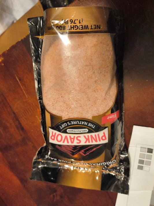 Himalayan Pink Salt (84 Essential Trace Minerals) 800g (28oz)